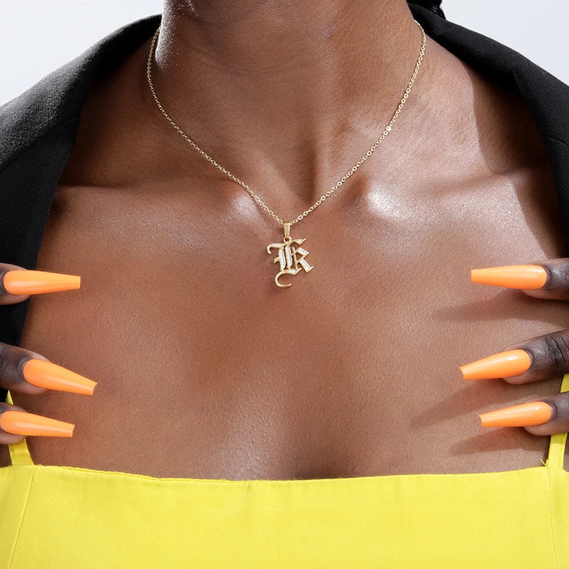 A–Z Letter Crystal Necklace – Perfect for You & Your Loved Ones