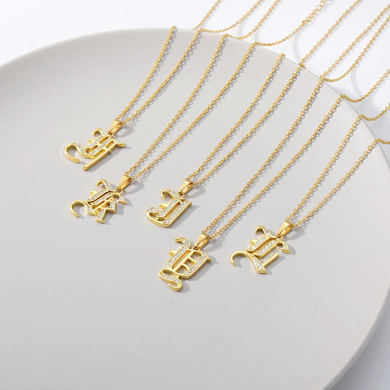 A–Z Letter Crystal Necklace – Perfect for You & Your Loved Ones