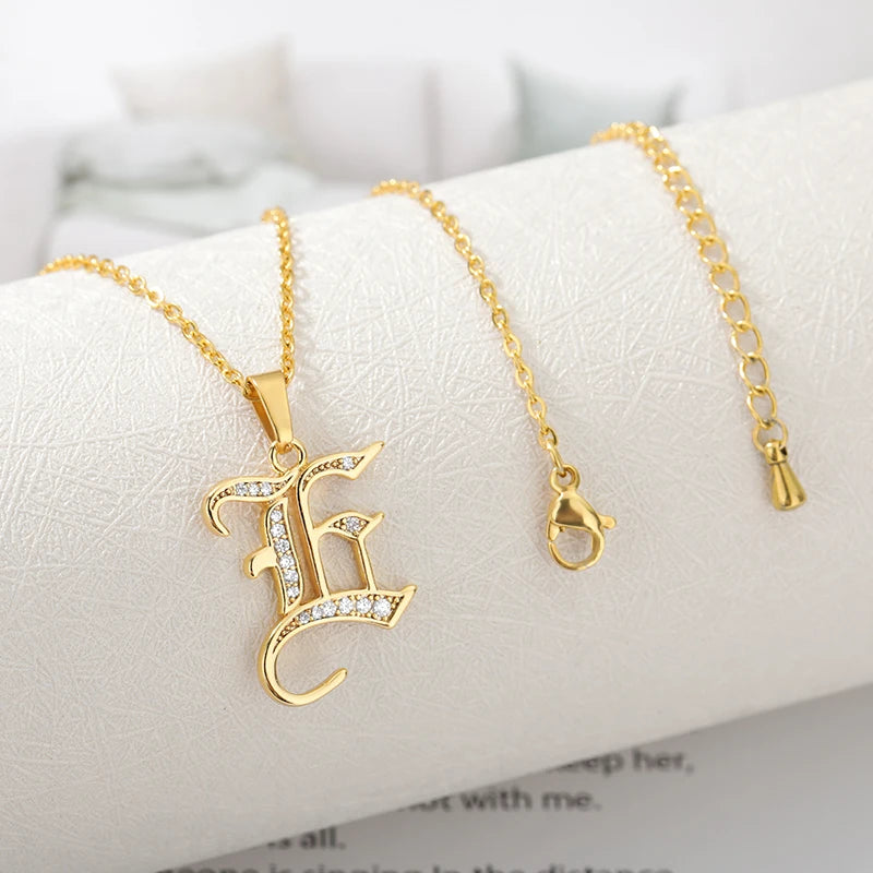 A–Z Letter Crystal Necklace – Perfect for You & Your Loved Ones