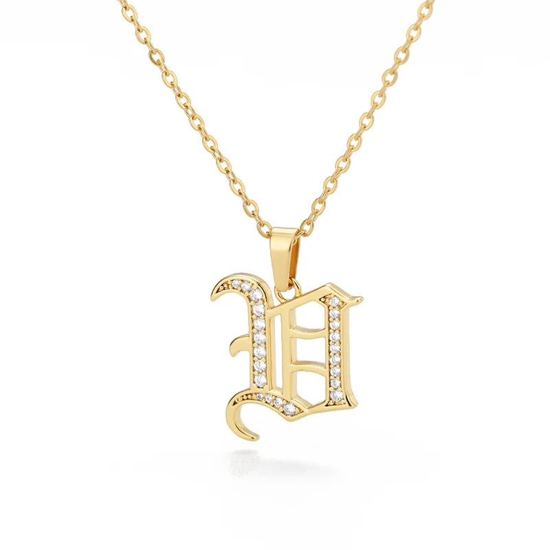 A–Z Letter Crystal Necklace – Perfect for You & Your Loved Ones