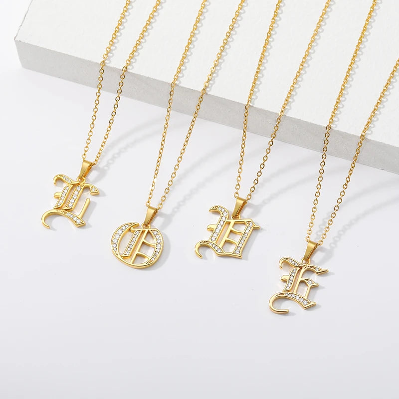 A–Z Letter Crystal Necklace – Perfect for You & Your Loved Ones