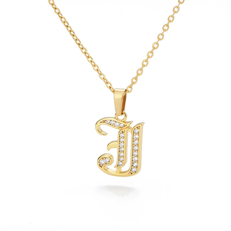 A–Z Letter Crystal Necklace – Perfect for You & Your Loved Ones