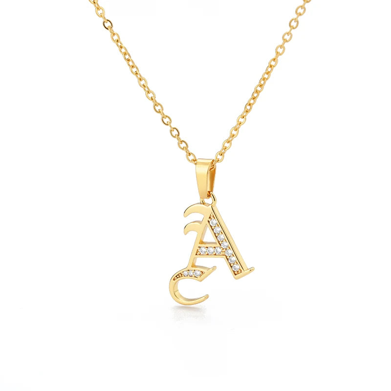 A–Z Letter Crystal Necklace – Perfect for You & Your Loved Ones
