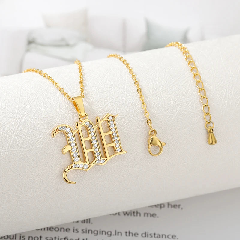 A–Z Letter Crystal Necklace – Perfect for You & Your Loved Ones