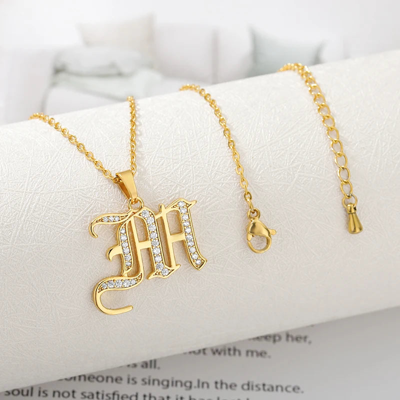 A–Z Letter Crystal Necklace – Perfect for You & Your Loved Ones