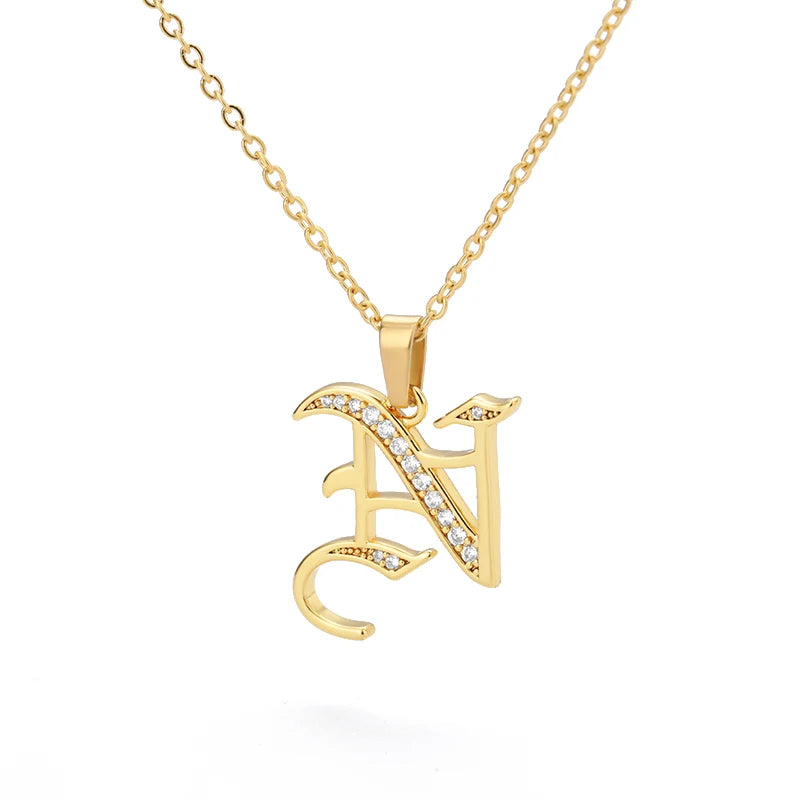 A–Z Letter Crystal Necklace – Perfect for You & Your Loved Ones