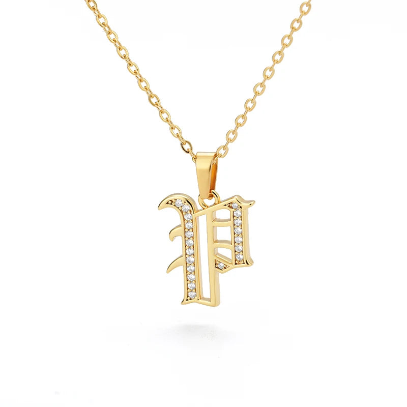A–Z Letter Crystal Necklace – Perfect for You & Your Loved Ones