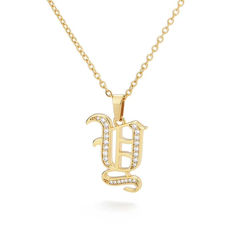 A–Z Letter Crystal Necklace – Perfect for You & Your Loved Ones