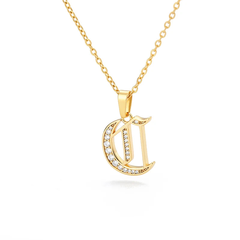 A–Z Letter Crystal Necklace – Perfect for You & Your Loved Ones
