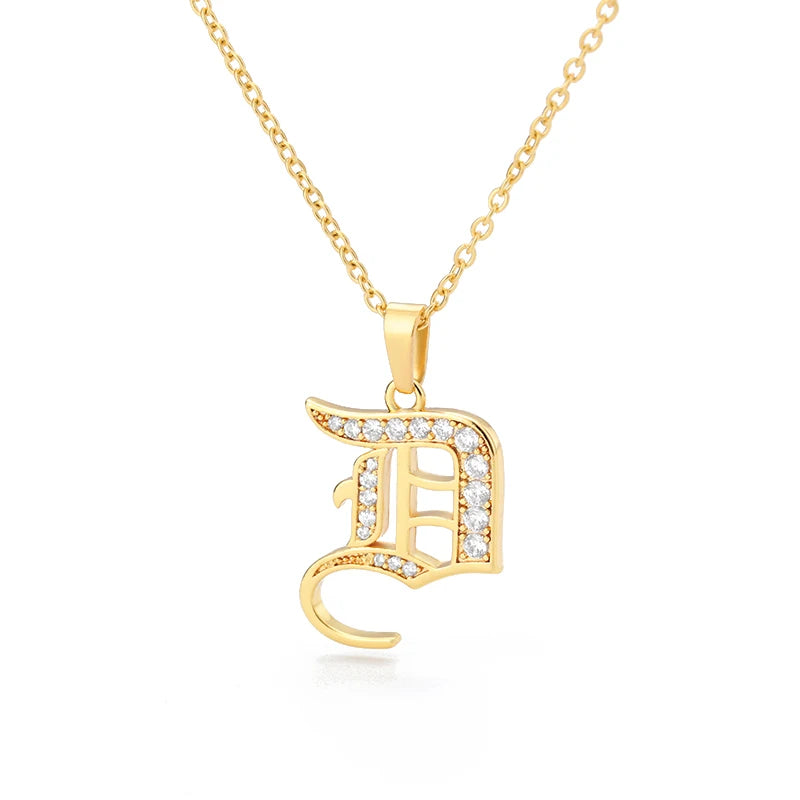 A–Z Letter Crystal Necklace – Perfect for You & Your Loved Ones