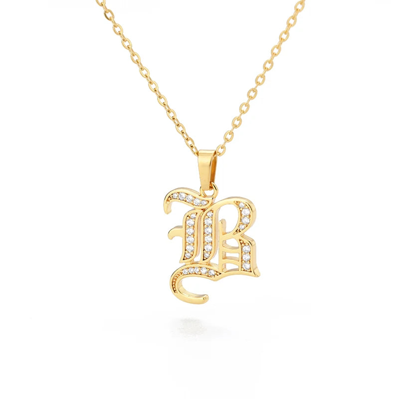 A–Z Letter Crystal Necklace – Perfect for You & Your Loved Ones