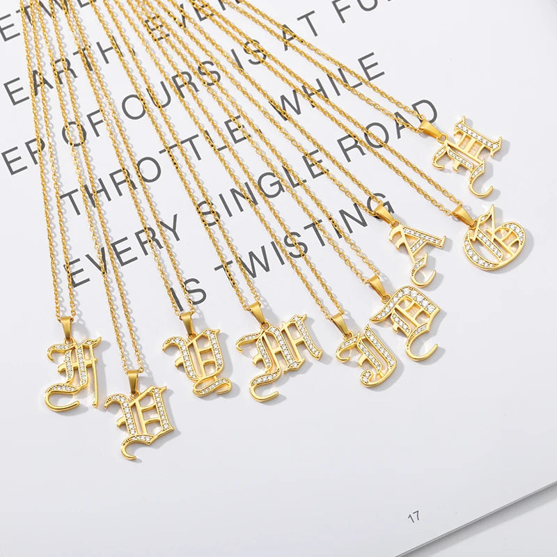 A–Z Letter Crystal Necklace – Perfect for You & Your Loved Ones