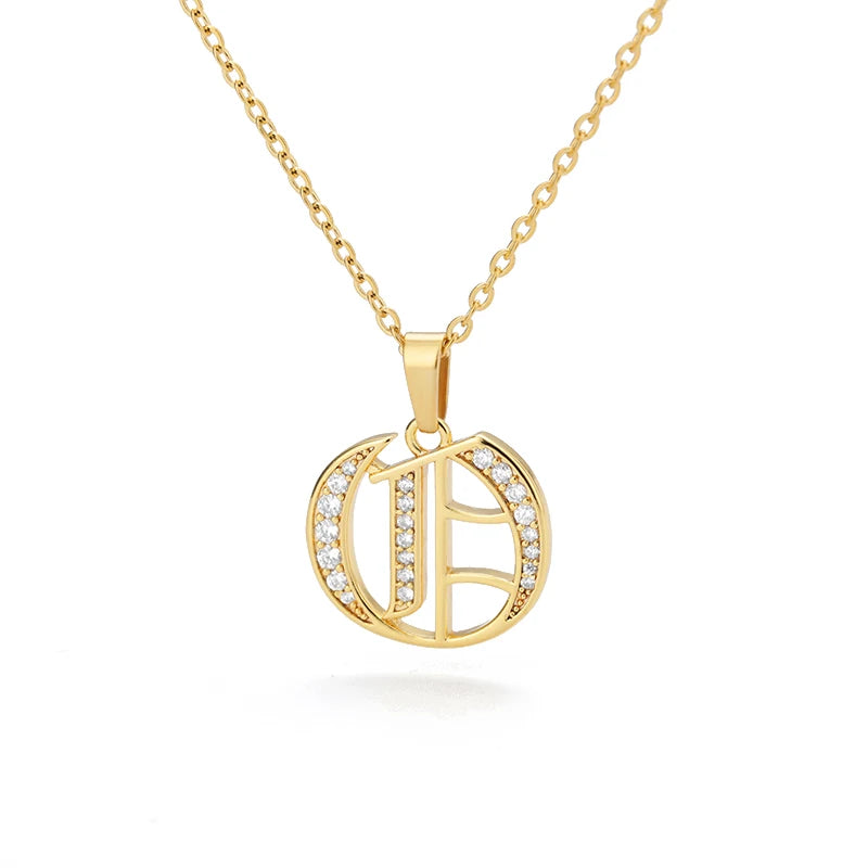 A–Z Letter Crystal Necklace – Perfect for You & Your Loved Ones