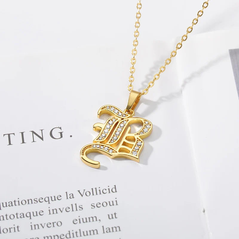 A–Z Letter Crystal Necklace – Perfect for You & Your Loved Ones