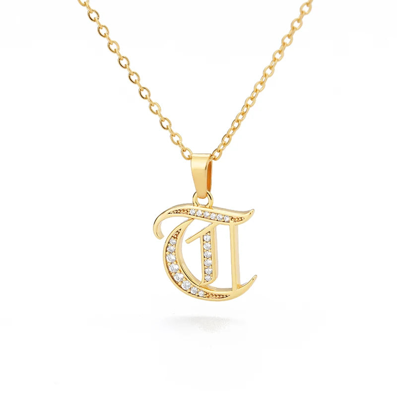 A–Z Letter Crystal Necklace – Perfect for You & Your Loved Ones