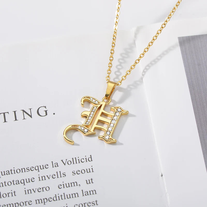 A–Z Letter Crystal Necklace – Perfect for You & Your Loved Ones