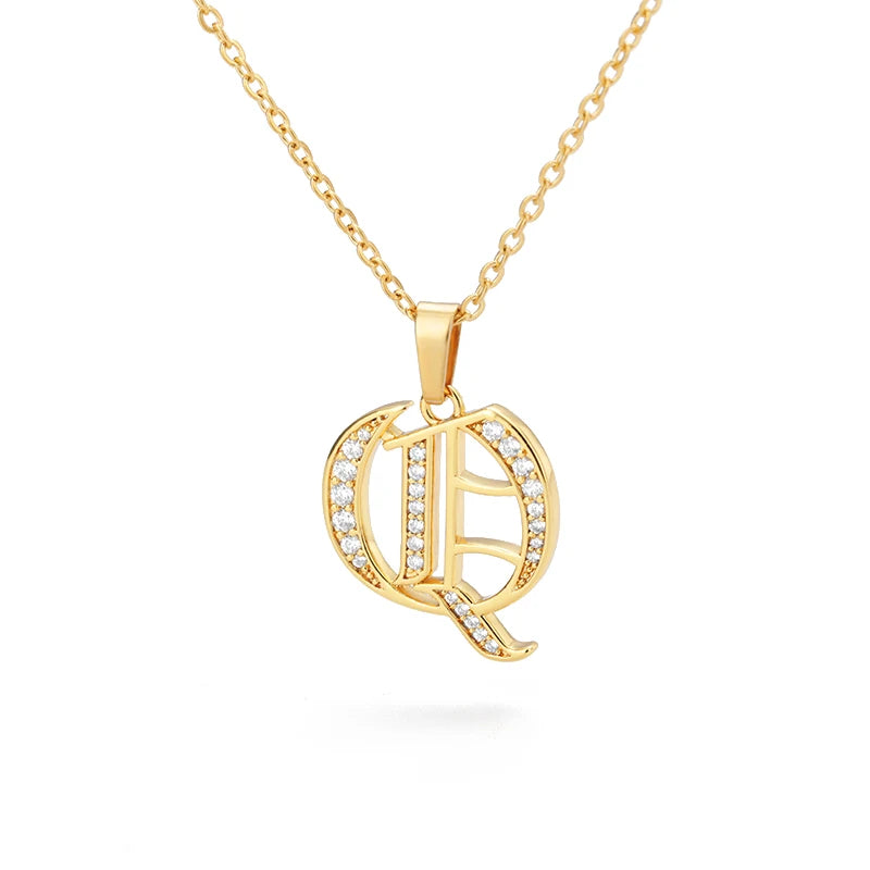 A–Z Letter Crystal Necklace – Perfect for You & Your Loved Ones