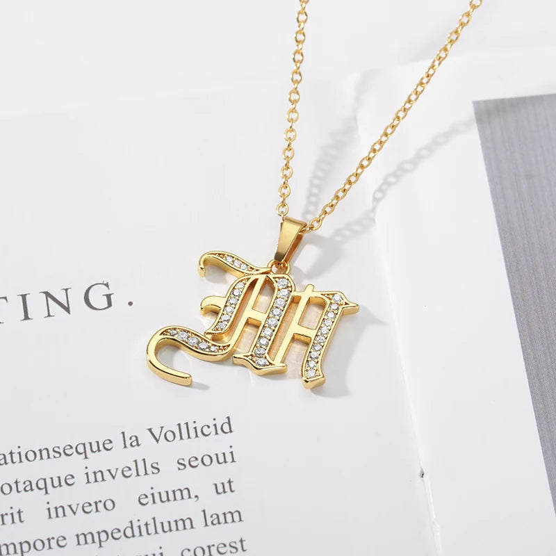 A–Z Letter Crystal Necklace – Perfect for You & Your Loved Ones