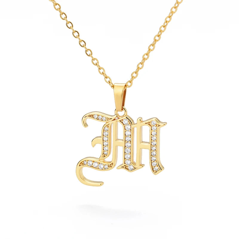 A–Z Letter Crystal Necklace – Perfect for You & Your Loved Ones