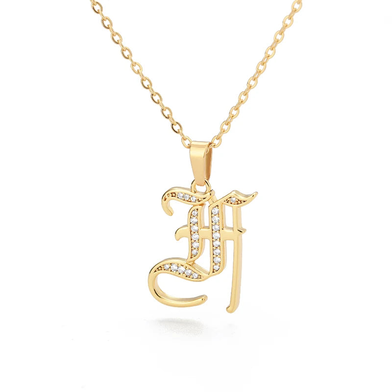 A–Z Letter Crystal Necklace – Perfect for You & Your Loved Ones