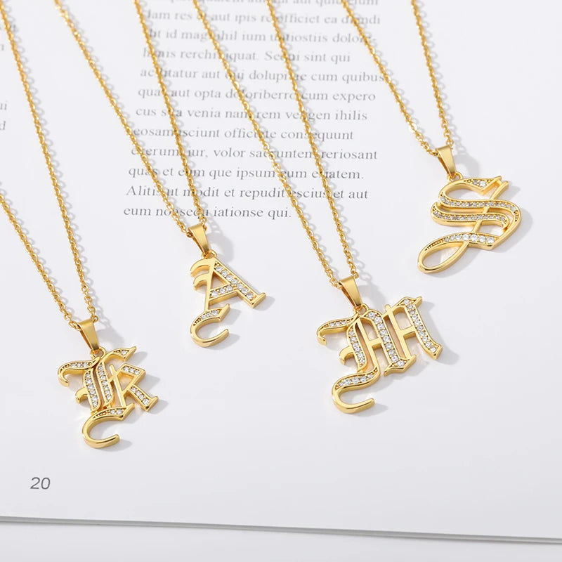 A–Z Letter Crystal Necklace – Perfect for You & Your Loved Ones