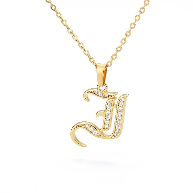 A–Z Letter Crystal Necklace – Perfect for You & Your Loved Ones