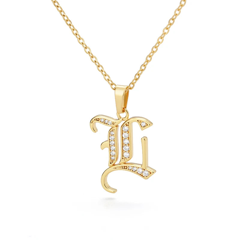 A–Z Letter Crystal Necklace – Perfect for You & Your Loved Ones