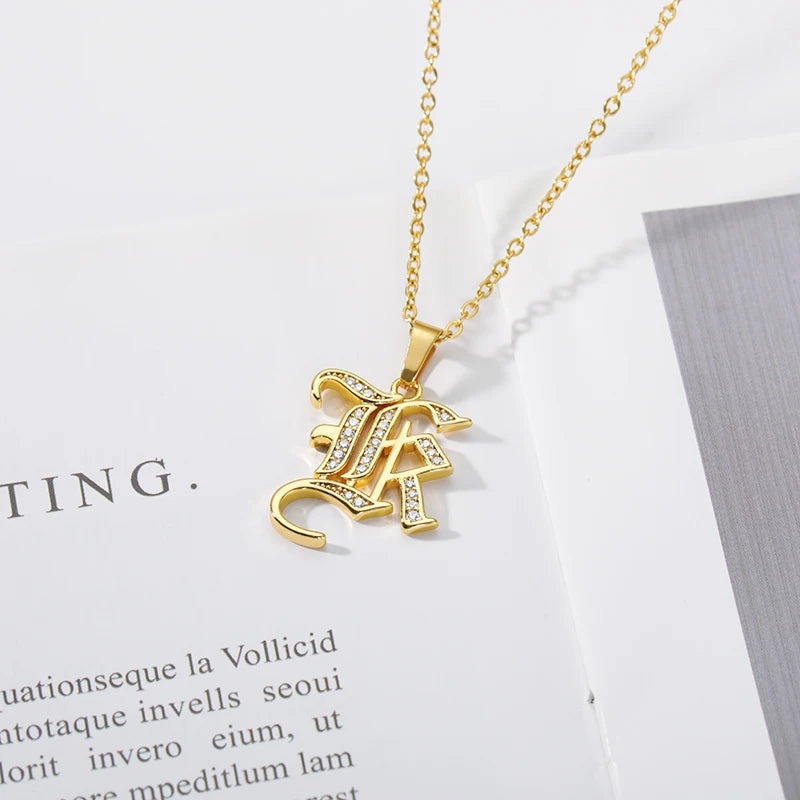 A–Z Letter Crystal Necklace – Perfect for You & Your Loved Ones