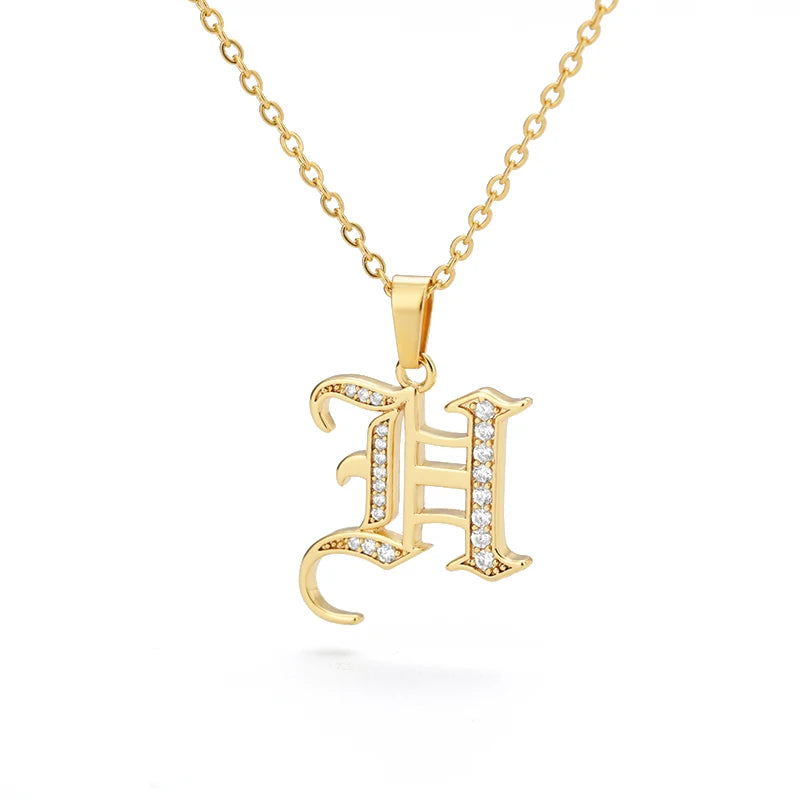 A–Z Letter Crystal Necklace – Perfect for You & Your Loved Ones