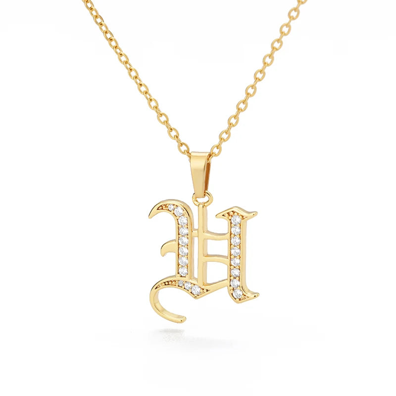 A–Z Letter Crystal Necklace – Perfect for You & Your Loved Ones