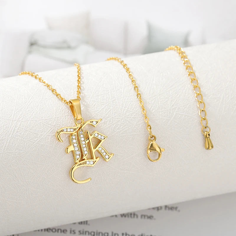 A–Z Letter Crystal Necklace – Perfect for You & Your Loved Ones