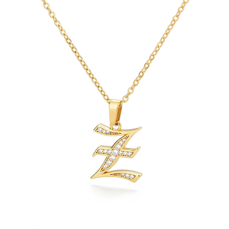A–Z Letter Crystal Necklace – Perfect for You & Your Loved Ones