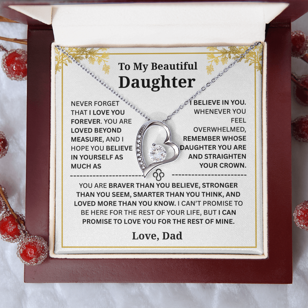 To My Daughter – Love You Forever Necklace