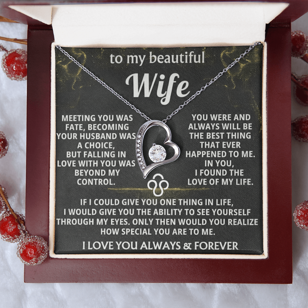 Forever Love Necklace — To My Beautiful Wife