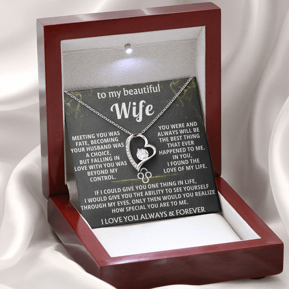 Forever Love Necklace — To My Beautiful Wife