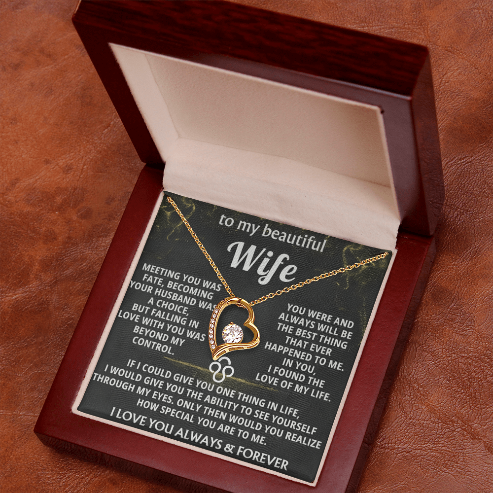 Forever Love Necklace — To My Beautiful Wife