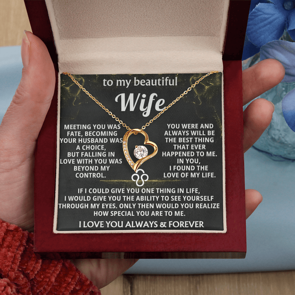 Forever Love Necklace — To My Beautiful Wife