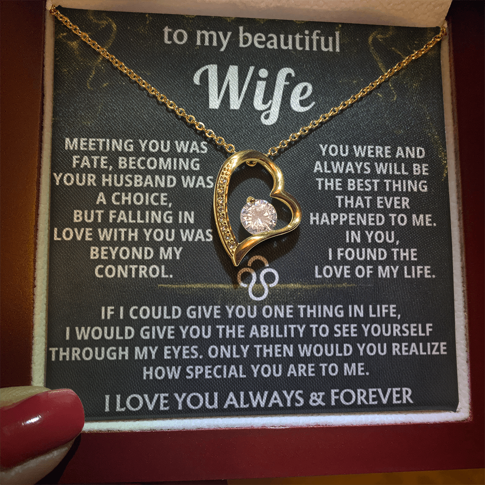 Forever Love Necklace — To My Beautiful Wife