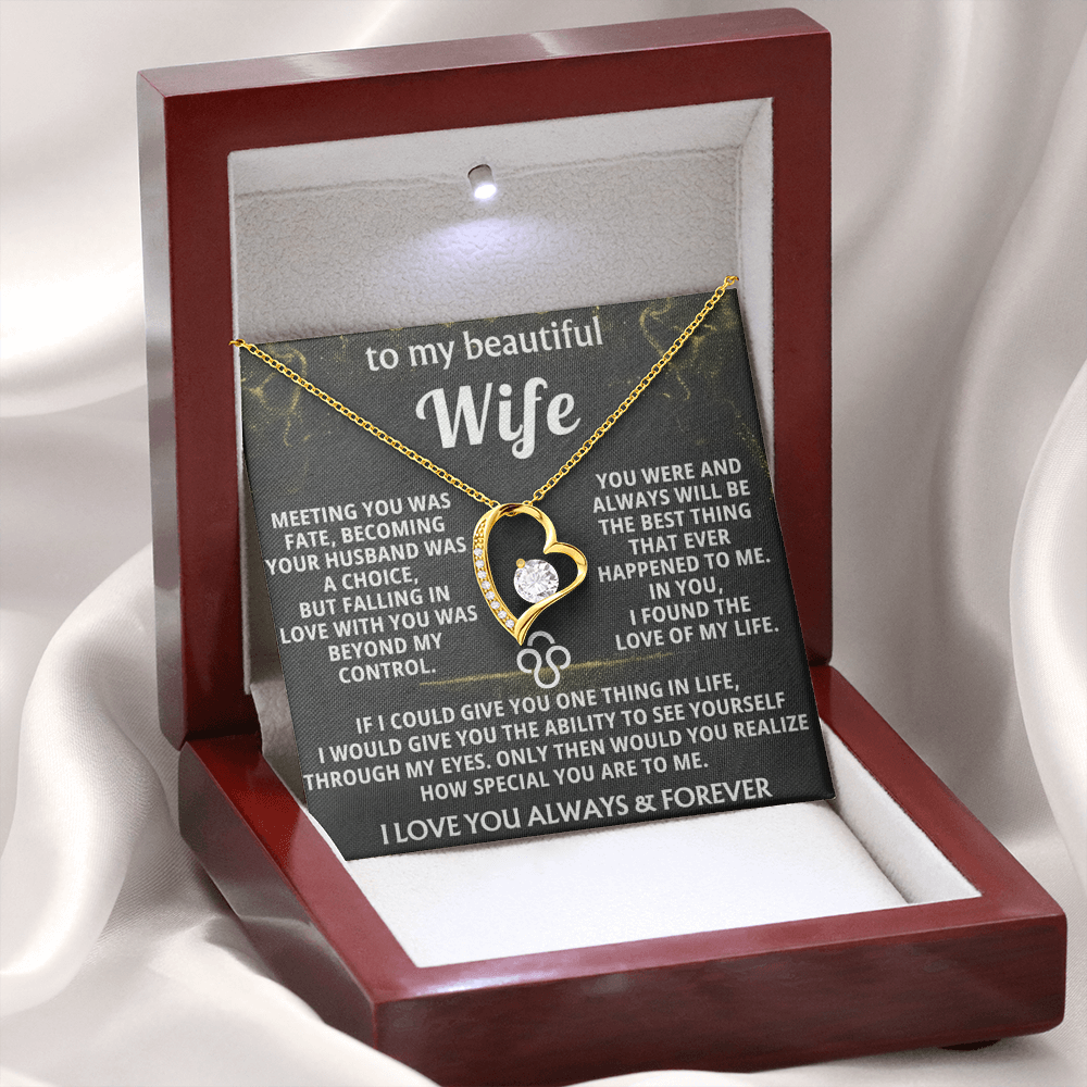 Forever Love Necklace — To My Beautiful Wife