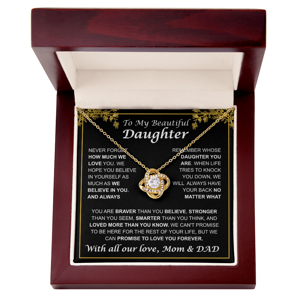 My Beautiful daughter "Promise to Love you Forever" Love Mom & Dad