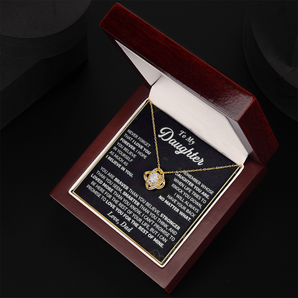 To My Daughter - A Lifetime of Love Necklace Gift Set