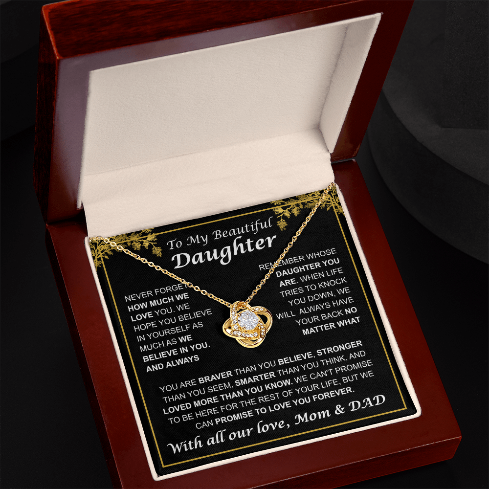 My Beautiful daughter "Promise to Love you Forever" Love Mom & Dad