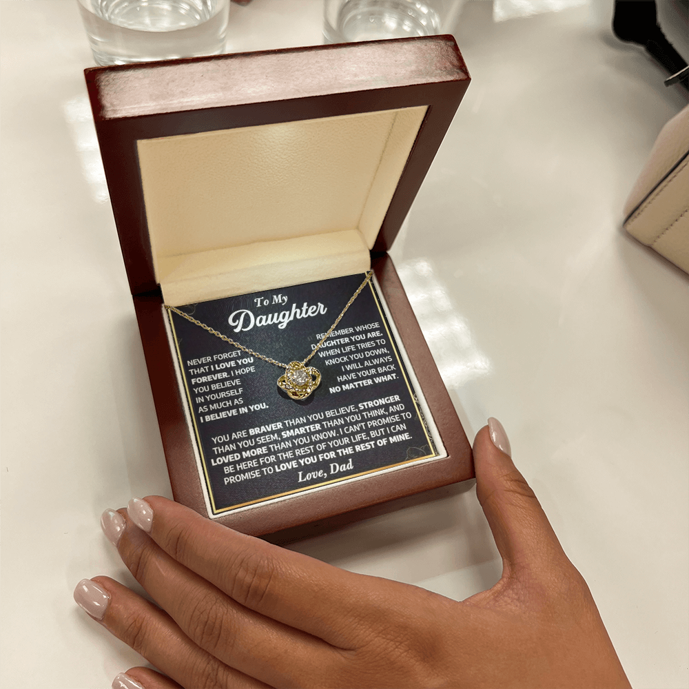 To My Daughter - A Lifetime of Love Necklace Gift Set