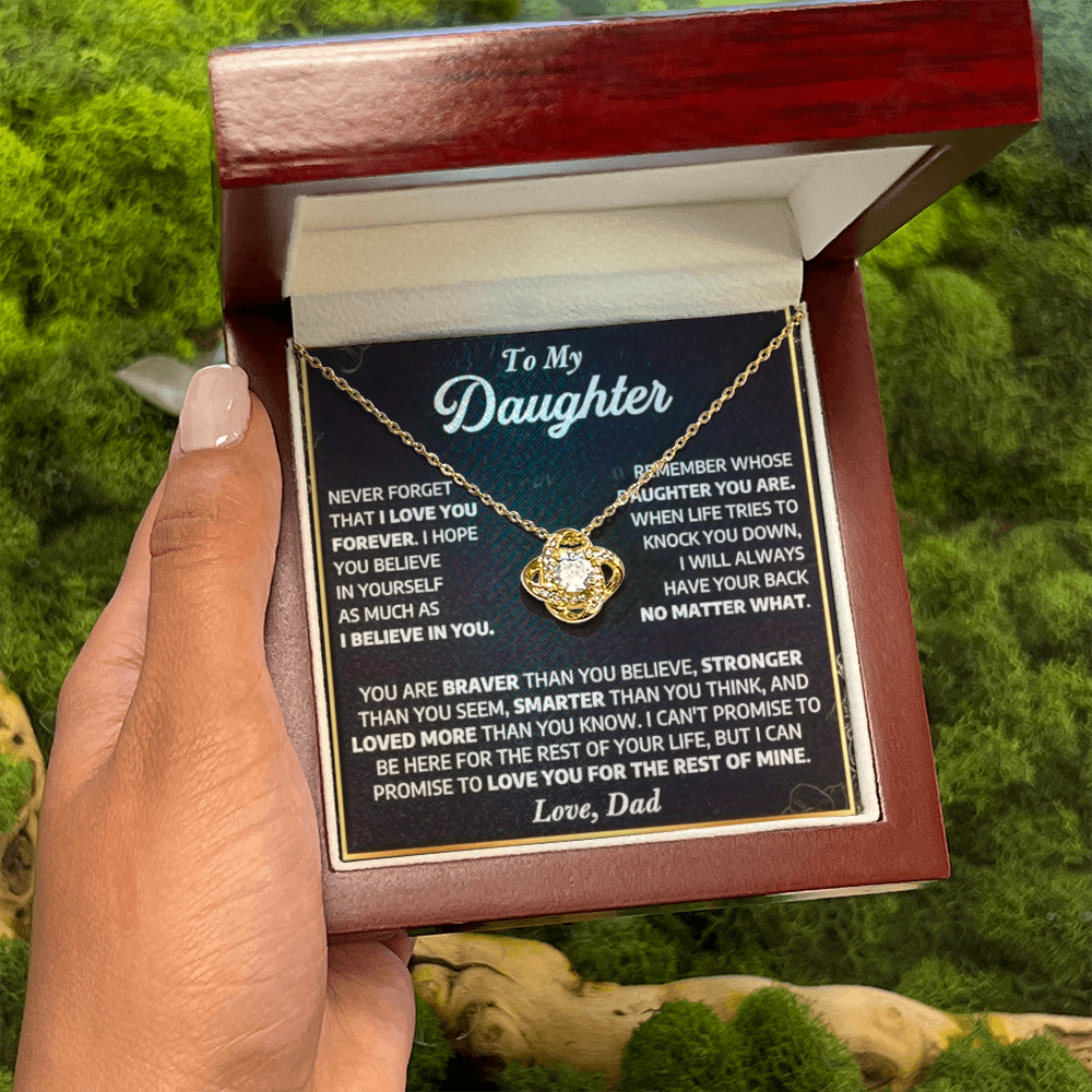 To My Daughter - A Lifetime of Love Necklace Gift Set