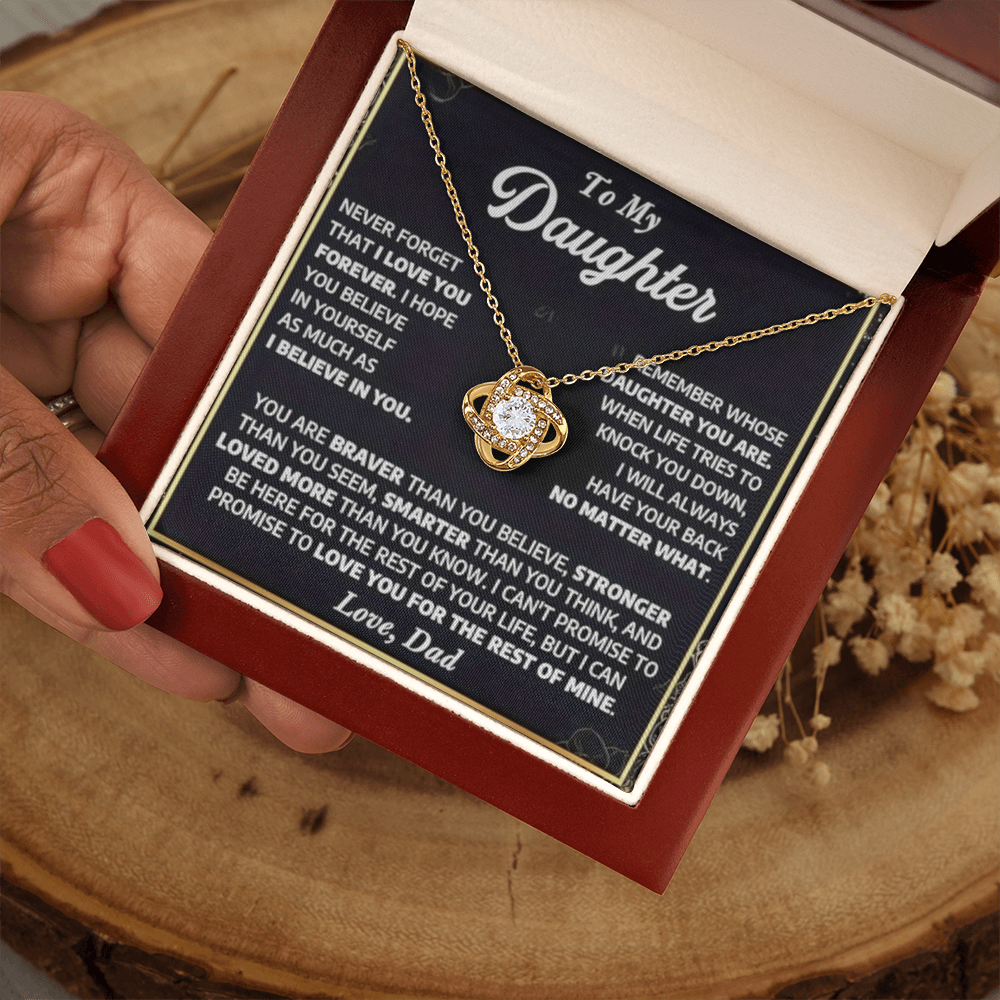 To My Daughter - A Lifetime of Love Necklace Gift Set