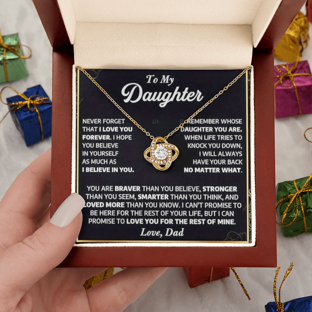 To My Daughter - A Lifetime of Love Necklace Gift Set