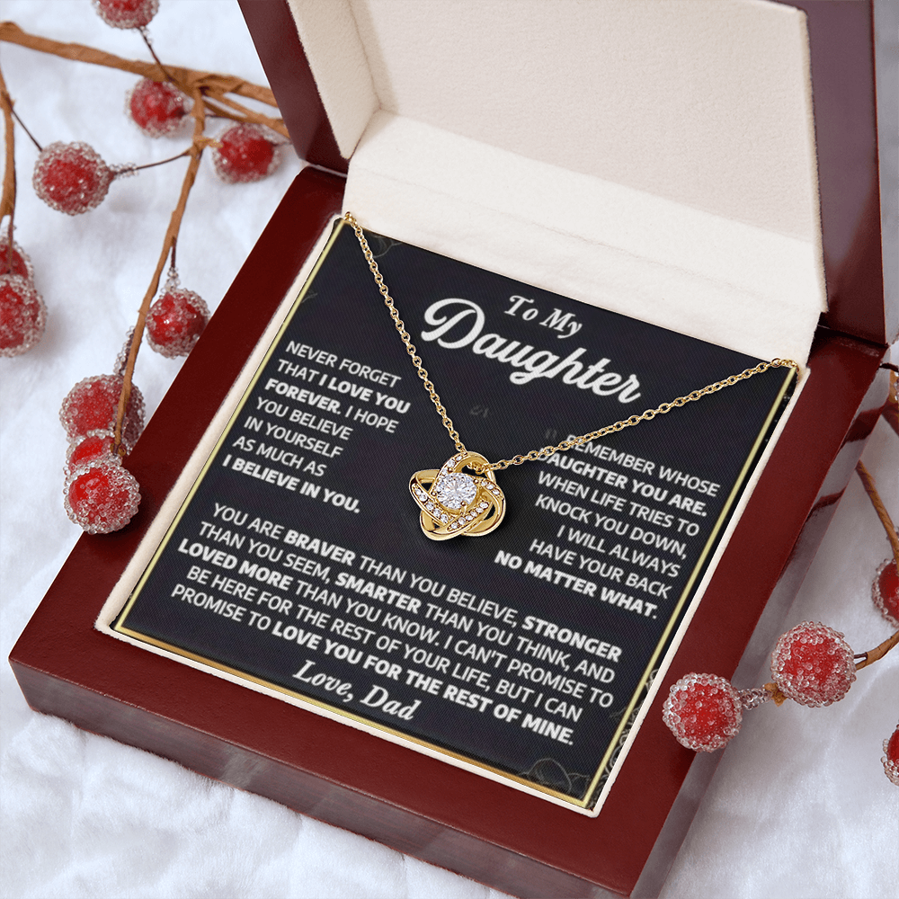 To My Daughter - A Lifetime of Love Necklace Gift Set