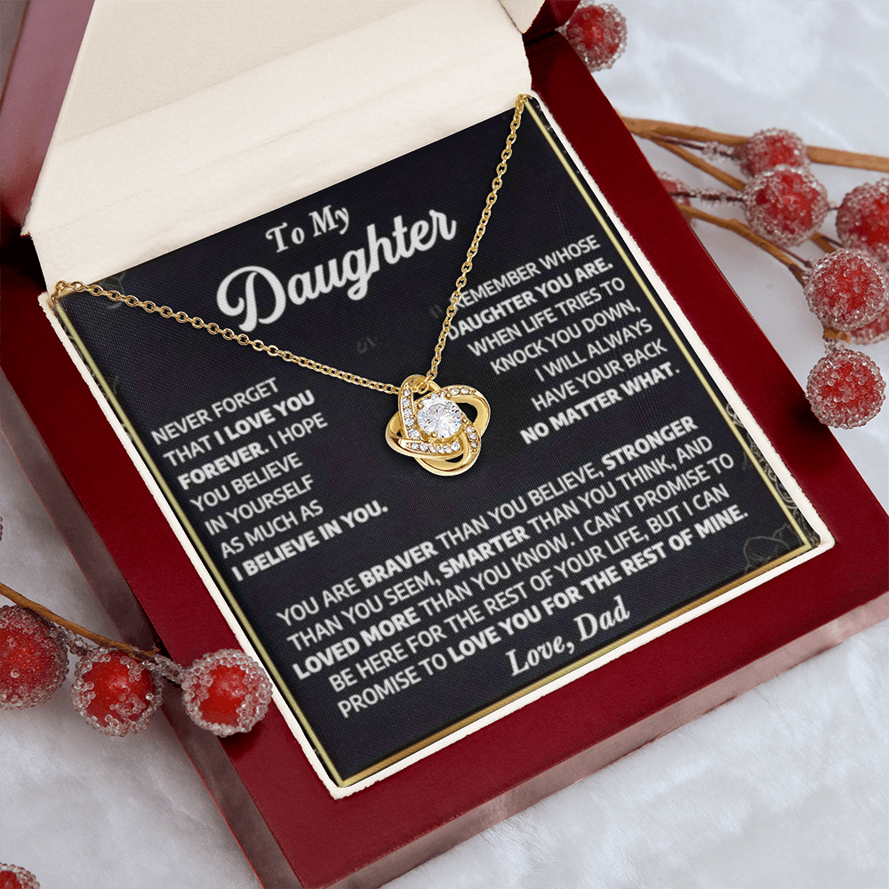 To My Daughter - A Lifetime of Love Necklace Gift Set