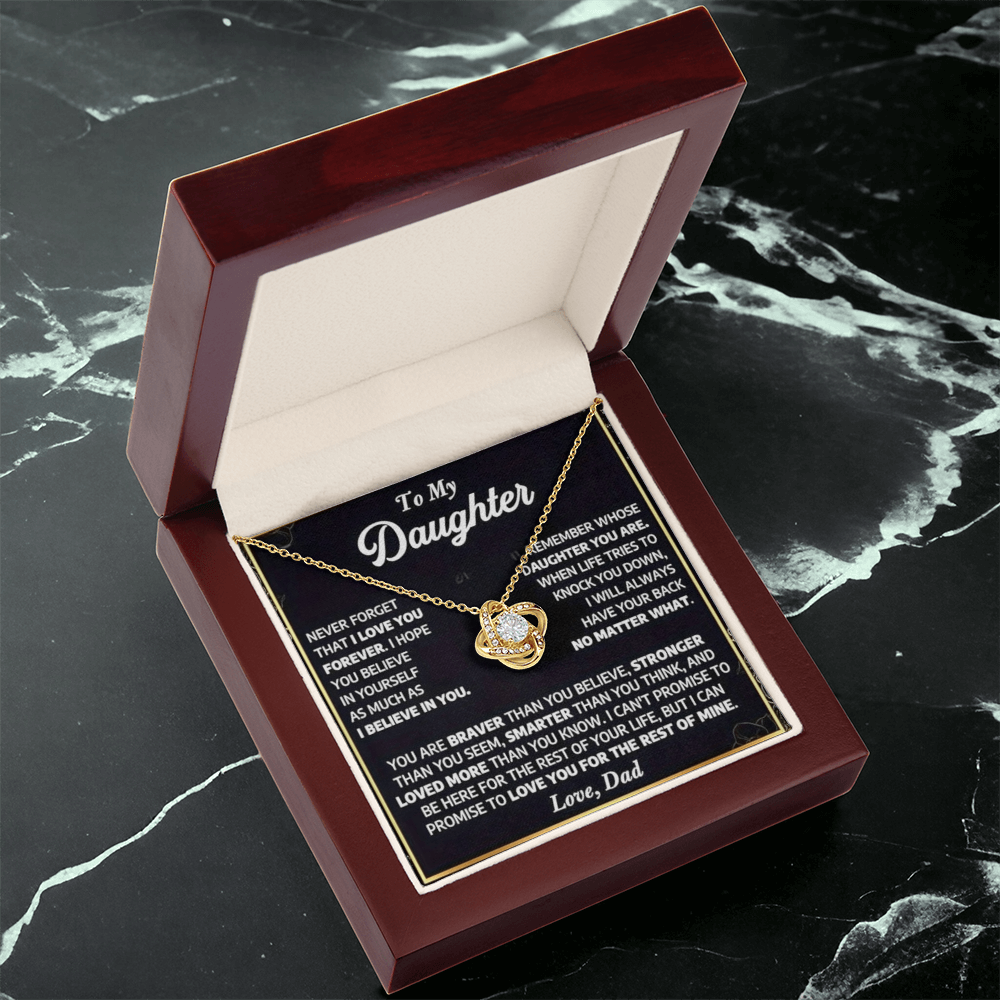 To My Daughter - A Lifetime of Love Necklace Gift Set