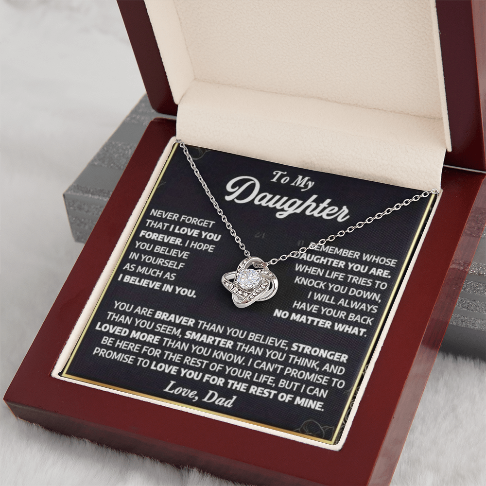 To My Daughter - A Lifetime of Love Necklace Gift Set